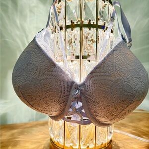 Cacique NEW Blue Lace Support Bra